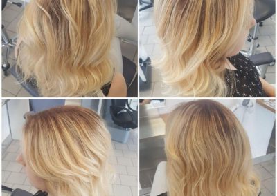 Haare blond färben